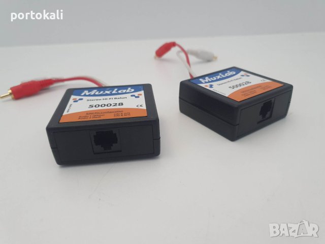 Hi-Fi Balun Видео - аудио Балун преходник съединение RJ-45 RCA