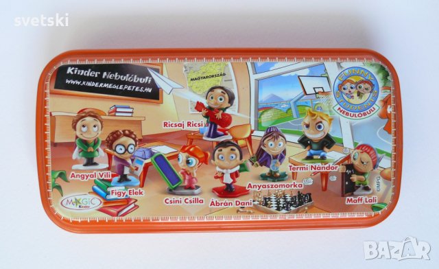 Рядка колекционерска метална кутия Киндер Kinder- Funny Students →
		Обява 42416397