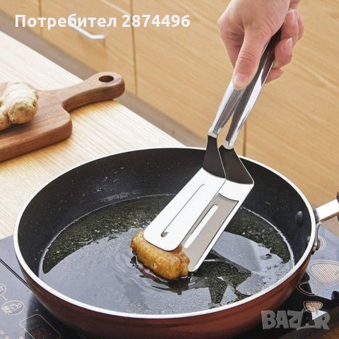 3119 Стоманена щипка за скара и сервиране