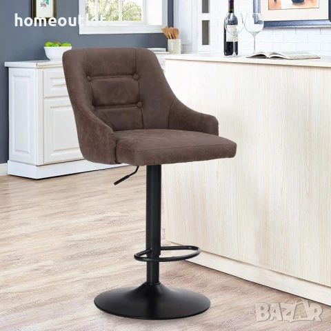 ПРОМОЦИЯ Бар стол с комфортна облегалка и регулируема височина IF045