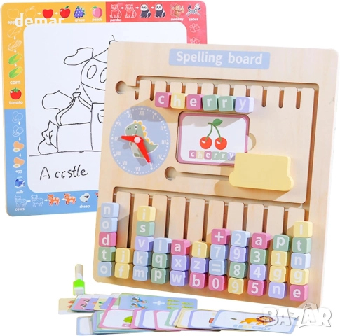 KUKUTrue® Монтесори играчка, дъска за учене по азбука, дървен пъзел, 3–7 години →
Обява 51777009 KUKUTrue® Монтесори играчка, дъска за учене по азбука, дървен пъзел, 3–7 години →
Обява 51777009