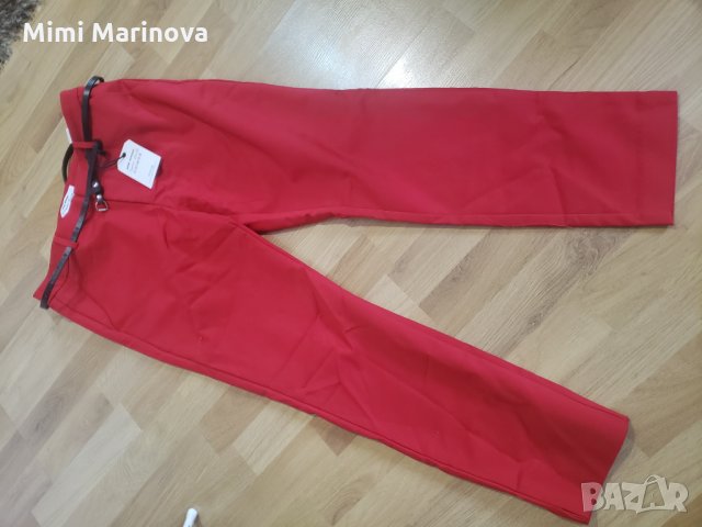 Червен панталон с италиански джоб pink woman