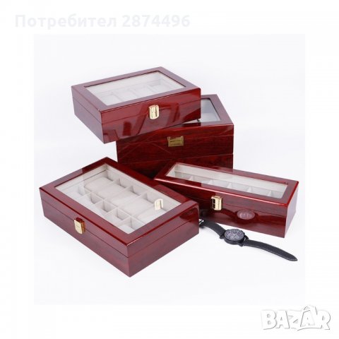 2172 Луксозна дървена кутия за 12 часовника
