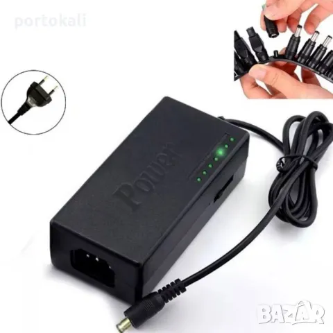 +10 букси! +Гаранция! Универсално зарядно захранване за лаптоп 120W / 12-24V / max 6A