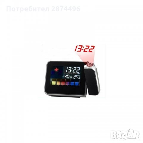 Часовник с проектор за стена или таван Метеочасовник 08190