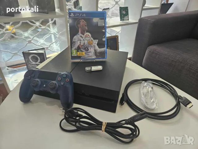 ХАКНАТ! +34 игри! PS4 Playstation 4 Плейстейшън 4 500GB много игри комплект!