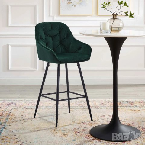 Комплект бар столове тип щъркел, височина 108 см C-U-BS-0087GR