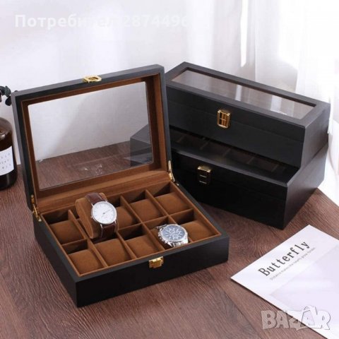 2656 ЛУКСОЗНА ДЪРВЕНА КУТИЯ ЗА ЧАСОВНИЦИ