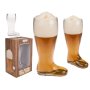 Гигантски XXL стъклен ботуш за бира – 2 литра