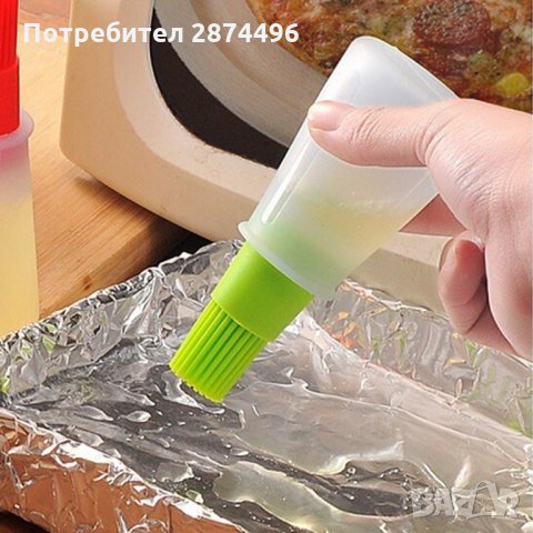 2126 Силиконова четка с пълнител за марината и мазнина