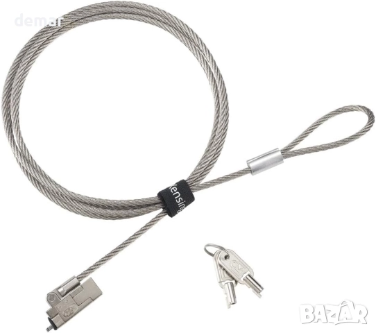 Kensington Slim NanoSaver 2.0 EQ ключалка за лаптоп с ключ, 1,8 м кабел (K60630WW)