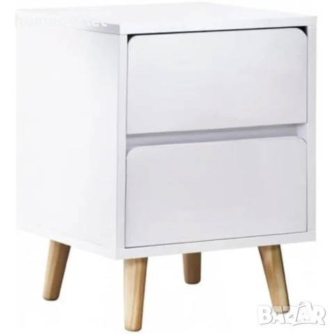 ПРОМОЦИЯ Шкаф за съхранение с минималистичен дизайн в бяло CLIPOP C-B-ST-0014WHWH