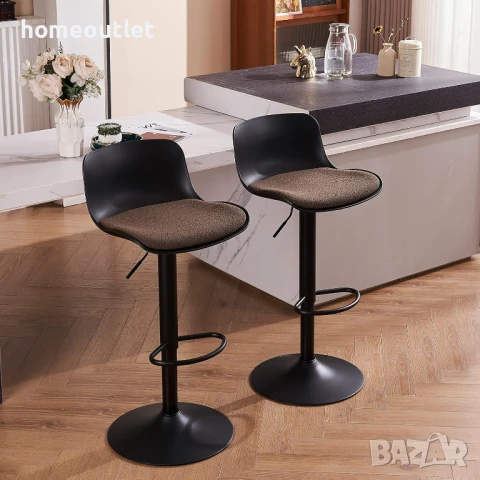 Комплект бар столове - EUYY102-KS-1909BK-CF - 2бр