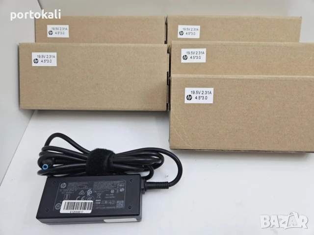 +Гаранция! Зарядно захранване за лаптоп hp 45W 4.5 x 3.0
