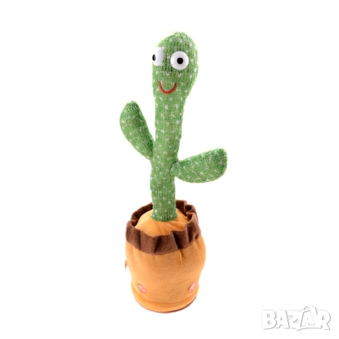 Топ цена!!! Музикален и танцуващ плюшен кактус