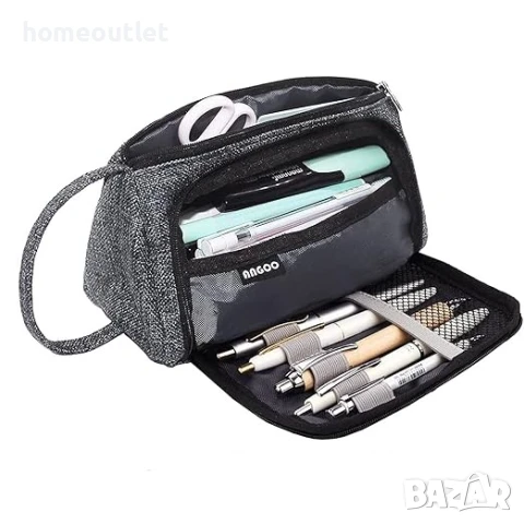 ПРОМОЦИЯ Текстилен несесер, сив меланж X0017CC8QH