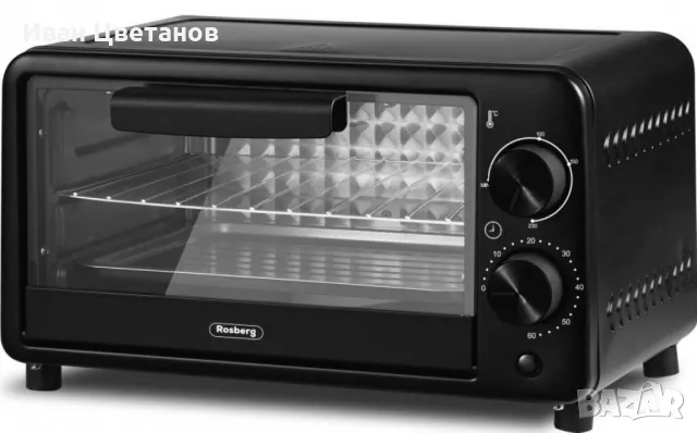 Фурна мини Rosberg, 800Wл. до 230°C, Черна, 2 ГОДИНИ ГАРАНЦИЯ →
		Обява 49786832