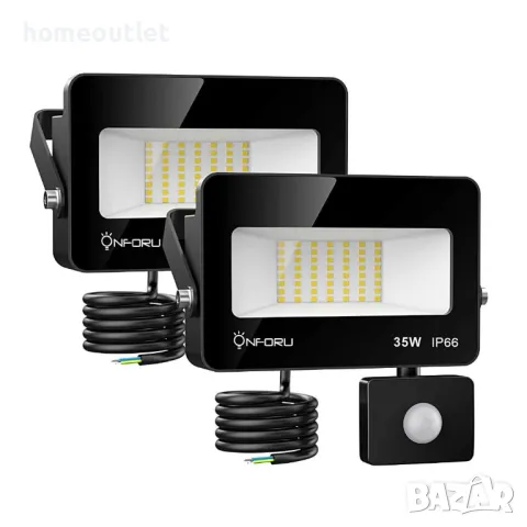ПРОМОЦИЯ Водоустойчив прожектор cъс сензор, 35W (к-кт от 2 броя)