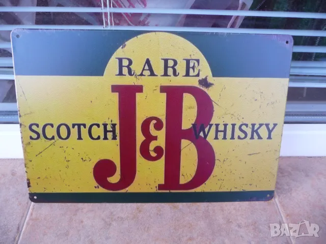 Метална табела уиски J&B Scotch Whisky Rare шотландско барове реклама
