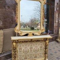 Италианска барокова конзола с огледало 017, снимка 2 - Огледала - 39827690