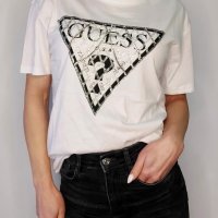 Guess дамска тениска с камъни , снимка 1 - Тениски - 44218082