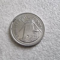Монети. Карибски басеин. Барбадос. 1 долар  и 0.25 цента. 2 бр., снимка 10 - Нумизматика и бонистика - 40774667