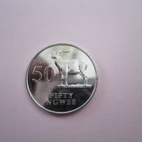 монета 50 нгве Замбия, снимка 2 - Нумизматика и бонистика - 36035860