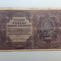 1000 марки 1919 Полша, снимка 1 - Нумизматика и бонистика - 36141106