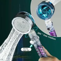 Иновативна душ слушалка с турбо перка, 3D ефект и филтър за водата, снимка 9 - Душове - 40492387