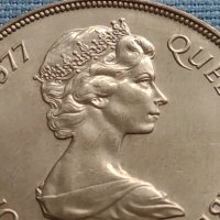 Монета 25 пенса 1977г. Великобритания 25г. От възкачването на Кралица Елизабет втора 40432, снимка 2 - Нумизматика и бонистика - 42697749