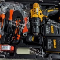 Акумулаторен ударен винтоверт DeWalt 24V 5Ah с 2 батерии Девалт 99част, снимка 2 - Други инструменти - 39785545