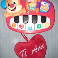 Пиано Fisher Price уча и пея+подарък сърце, снимка 3 - Образователни игри - 38968919