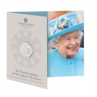 50 пенса 2022 г. "Платинен юбилей на Н.В. Кралица Елизабет", снимка 1 - Нумизматика и бонистика - 39178403