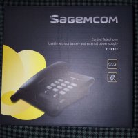 Продавам стационарен телефон Sagemcom, снимка 1 - Стационарни телефони и факсове - 40134568