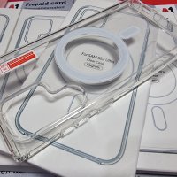 Samsung Galaxy S24 Ultra,S23 Ultra,S22 Ultra,S24  прозрачен Magsafe кейс, снимка 4 - Калъфи, кейсове - 44406415