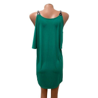 Елегантна рокля MICHAEL KORS размер M / L зелена, снимка 5 - Рокли - 44585790