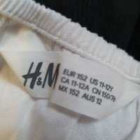 Бяла блузка H&M Размер152, снимка 2 - Детски Блузи и туники - 35931709
