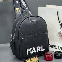 Черна раница/реплика  Karl Lagerfeld  код SG267, снимка 1 - Раници - 40177186