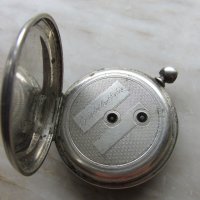 сребърен джобен часовник , снимка 4 - Антикварни и старинни предмети - 40821194