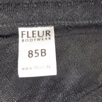 FLEAUR 85 В Черен корсет с бяла бродерия с жартиери за чорапи , снимка 7 - Корсети, бюстиета, топове - 41451222