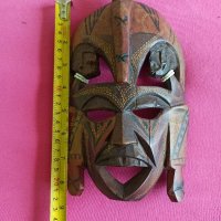 африканска дървена маска , снимка 2 - Статуетки - 41408393