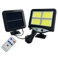 Лампа Соларна градинска улична лампа Digital One SP00564 bk-128-4cov 120W слънчеви батерии