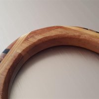 Дизайнерска ръчно изработена идианска дървена гривна, снимка 6 - Гривни - 42271430