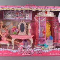 Кукла Барби с гардероб, тоалетка и аксесоари, снимка 10 - Кукли - 34646017