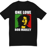 Мъжки и Дамски тениски BOB MARLEY ONE LOVE / БОБ МАРЛИ! Поръчай модел с ТВОЯ идея!, снимка 2 - Тениски - 44474267