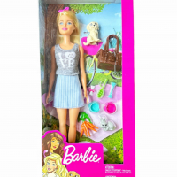 Оригинална кукла Barbie - Барби с домашни любимци и аксесоари, снимка 3 - Кукли - 44687505