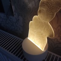 Холограмна 3D LED лампа Мече ,USB, снимка 10 - Настолни лампи - 41714279