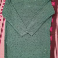 Дамска зелена блуза, М, снимка 1 - Блузи с дълъг ръкав и пуловери - 44351086