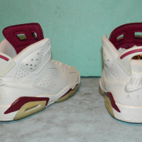 кецове Nike Air Jordan 6 Retro Maroon (2015)  номер 40,5 - 41 , снимка 7 - Кецове - 36333895