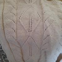 Дамска плетена блуза на две куки, снимка 1 - Блузи с дълъг ръкав и пуловери - 36250362